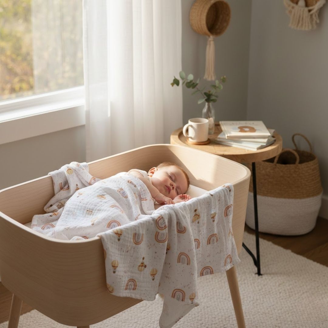 Whimsical Rainbow Mini Swaddle